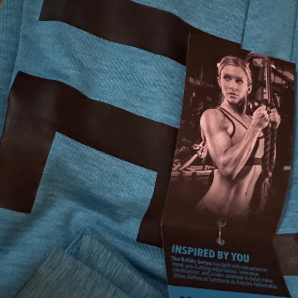 Blue women's yoga leggings